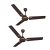 Havells Andria 1200Mm Dust Resistant Ceiling Fan (Espresso Brown, Pack Of 2)