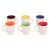 Anwaliya Gaia Tapered Ceramic Coffee Mugs, 250 Ml, Set Of 6, White Matt Marble