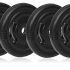 Fitbox Sports Finger Gripped Weigth Plates 20Kg (5Kg X 4), Black