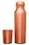Signoraware Copper Bottle With Glass (Matt) (1 Bottle + 1 Glass 275 Ml)