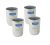Neelam Stainless Steel 7.5 22G Diamond Royal Glass, 400 Ml, Silver, Set Of 12