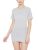 Clovia Women’S Polyester Sports Short Sleeve T-Shirt Dress (At0129P01_Grey_L)