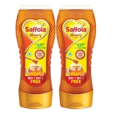 Saffola Honey, 100% Pure Nmr Tested Honey, Squeezy Pack, 2 X 400G (Buy 1 Get 1)