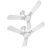 Havells Enticer Art 1200Mm Decorative, Dust Resistant, High Power In Low Voltage (Hplv), High Speed Ceiling Fan (Pearl White Chrome, Pack Of 2)