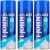 Vi-John Shaving Foam For All Skin Types (400 Gm Each) | Pack Of 3(1200 G)