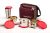 Signoraware Best Stainless Steel Innovative Lunch Box With Bag, Set Of 4, Red