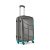 Safari Crypto 65 Cms Polycarbonate Gunmetal Trolley Bag Cabin 4 Wheels Hard Suitcase, (Crypto654Wgnm)