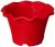 Gardens Need Virgin Plastic Orchid Pot -05″(125) | Set Of 8 Planter, (13Cm X 13Cm X 8Cm, Red)