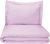 Amazonbasics Microfiber 2-Piece Quilt/Duvet/Comforter Cover Set – Single (66X90-Inch), Frosted Lavender – With Pillow Cover